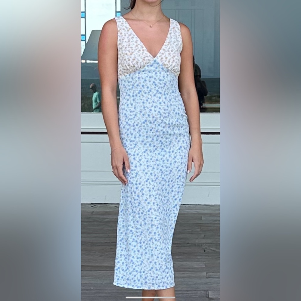 Grey Bandit Floral Sleeveless Maxi Dress size 2 worn once